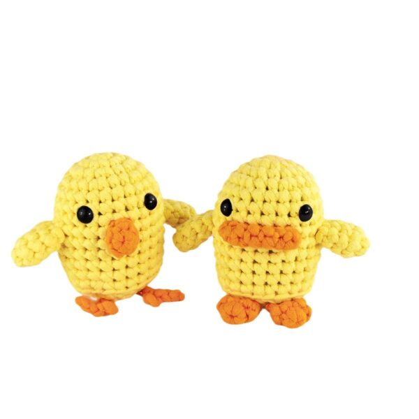 Crochet material package with core cotton small chicken and duck doll ornaments for handicraft DIY cross-border new product knitted material