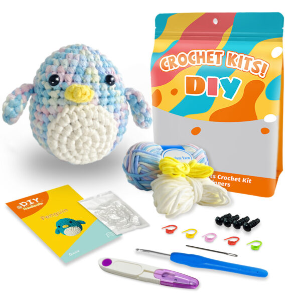 主图-10 Crochet material pack - Animal series - Yarn for crochet - DIY gift - Cute figurine materials