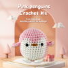 主图-10 Best-selling beginner crochet doll kit - Cute Penguin