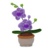 主图-10 New potting hook knitting material pack - realistic hand-knitted mini orchid for home decoration as a centerpiece