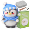主图-10 New wool felt DIY material pack for the "Plumpie Penguin" series - adorable decorative ornaments