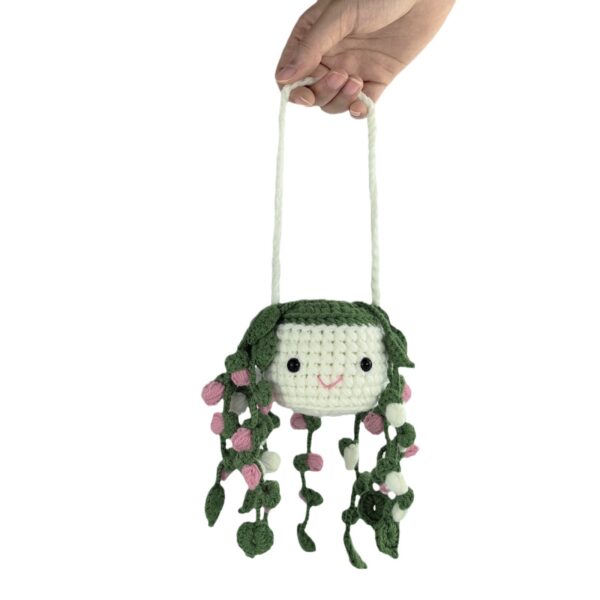 Handmade spider plant pot plant hanger crochet DIY cross-border crochet materials