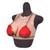 Round Neck Halter Cutout Breast Forms for CD Crossdressers